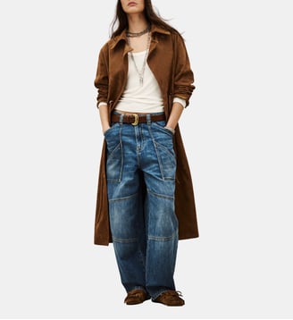 Manteau droit Matte - Ba&sh - Camel