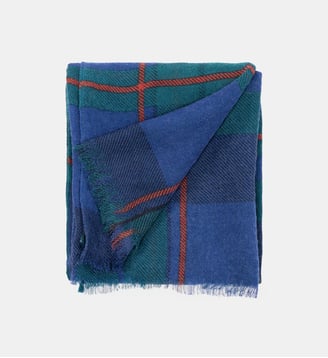 Foulard Jean en laine - Billybelt - Bleu et vert