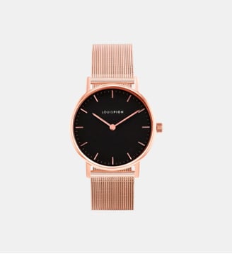 Montre Nina Noir XC4089IN\1 - Louis Pion - Doré rosé