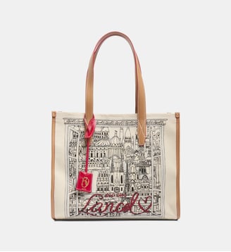 Sac cabas  Capsule 150 Ans en toile et cuir - Lancel - Beige