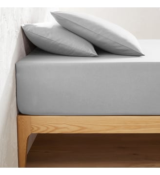 Drap housse uni coton, bonnet 32cm La Redoute Interieurs