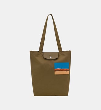 Sac cabas M - Caroline Hélain x Longchamp - Longchamp - Olive