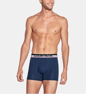 Lot de 2 boxers signature en coton - Eden Park - Bleu