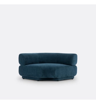 Angle modulable velours texturé - La Redoute Interieurs - Bleu