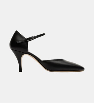 Deva - Escarpins En Cuir Lisse Noir - Parallèle - Noir