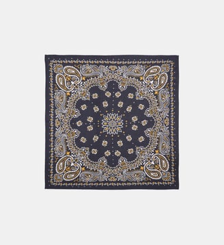 Petit foulard à motifs PAISLEY - Wild - Noir