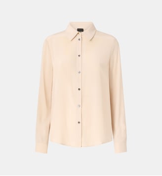 Chemise en soie sand wash - Pinko - Gris