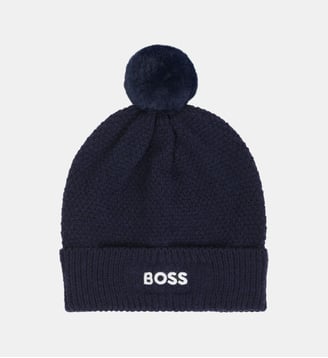 Bonnet en tricot - BOSS Kidswear - Bleu cargo