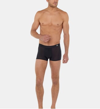 Boxer logo microfibre - Hom - Noir