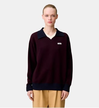 Pull maille double col contrasté - Claudie Pierlot - Multicolore
