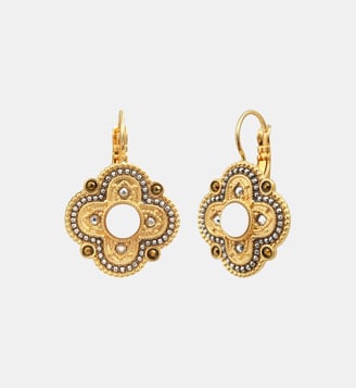 Boucles d'oreilles dormeuses   - Positano - Satellite - Gris