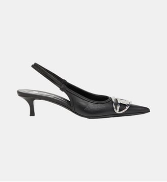 D-Venus-Escarpins à bride en cuir nappa - Diesel - Noir