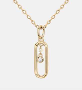 Collier États d'Âme en Plaqué Or - La Garçonne Diamant - Champagne