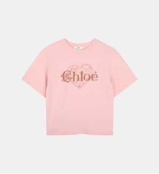 Tee-shirt manches courtes - Chloe Kids - Dirty pink