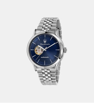 Montre automatique Epoca Bleu R8823118009 - Maserati - Argenté