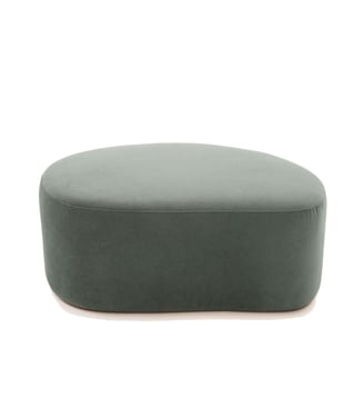 Pouf  Revêtement bouclette à l'aspect laineux Madura