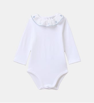 Body col coquille contrasté Bébé - Cyrillus - Blanc cassé