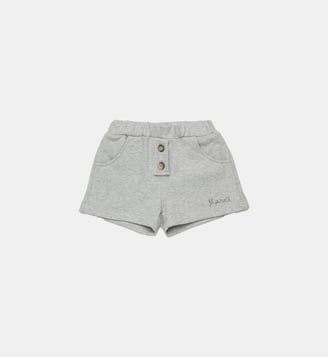 Short en molleton avec logo - Marni - Inox gris mélangé