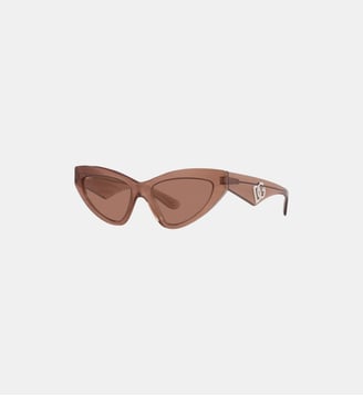 Lunettes de soleil Œil de chat DG4439 - Dolce & Gabbana - Marron