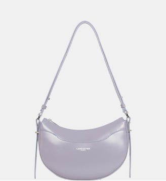 Sac à main demi-lune Suave Ace en cuir - Lancaster - Mauve fumé