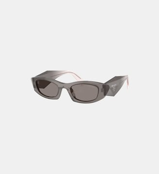 Lunettes de soleil Ovale PR B16S - Prada - Gris