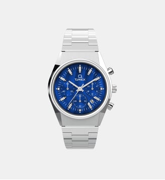 Montre Q timex Bleu TW2W33700 - Timex - Argenté
