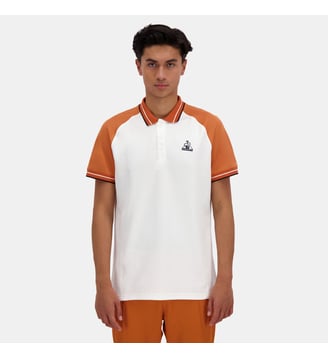 Polo  Héritage - Le Coq Sportif - Beige taupe clair et galet