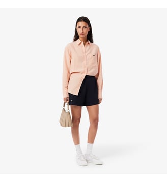 Short en Piqué double face - Lacoste - Bleu marine