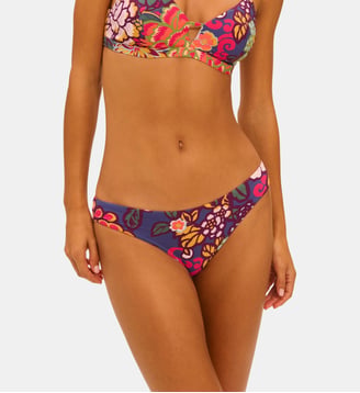 Culotte de bain - Imprimé Bloom - Simone Pérèle - Bleu