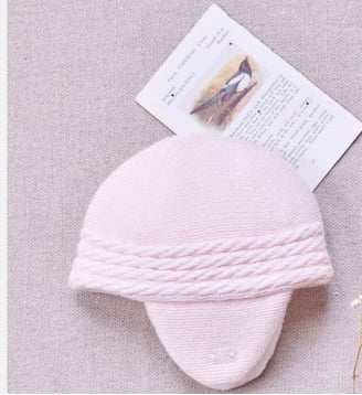 Bonnet - Rosée imitation fourrure - Tartine Et Chocolat - Rose pâle