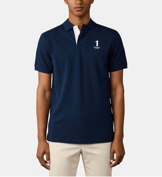 Polo Coupe Regular À Manches Courtes Avec Numéro - Hackett London - Old navy