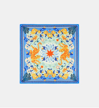 Grand foulard à motifs BANDIDAS - Wild - Bleu