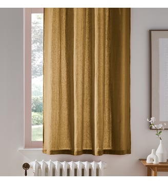 Rideau radiateur lin lavé à oeillets La Redoute Interieurs