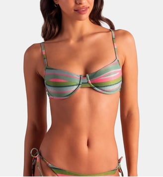 Haut de bikini balconnet Chiquita - Robin Collection - Multicolore