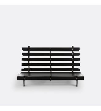 Banquette futon, tissu jaspé, Dara - La Redoute Interieurs - Bois foncé wengé