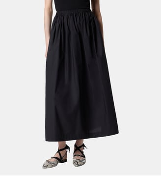 Jupe longue à taille élastiquée - Pinko - Limousine noire