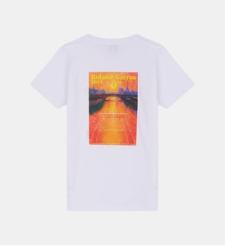 T-Shirt Affiche 2024 enfant - Roland-Garros - Blanc