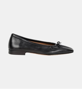 Ballerines Mari Cuir d Agneau - Bobbies - Noir
