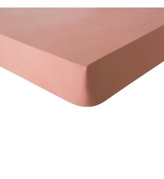 Drap housse uni en coton, bonnet de 30cm, TOUT DOUX - Essix - Rose solaire