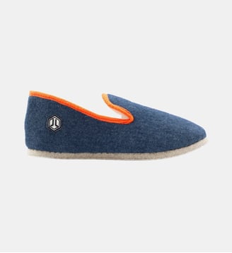 Charentaises - Jules & Jenn - Bleu et orange