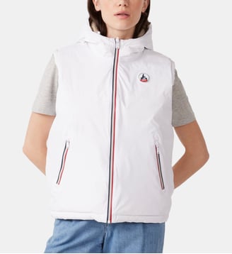 Doudoune sans manches réversible Laren - Jott - Blanc et beige