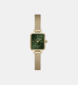 Montre Quadro mini Vert DW00100653 - Daniel Wellington - Doré