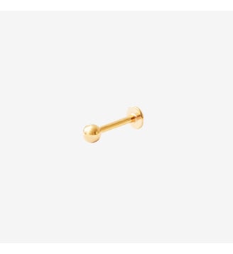 Piercing plat ball - candy - Caroline Najman - Doré