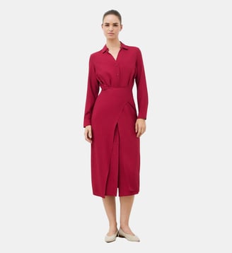 Robe rosana - Viscose lenzing ecovero - Caroll - Bordeaux