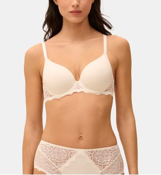 Soutien-gorge spacer décolleté plongeant - Naturel - Simone Pérèle - Blanc