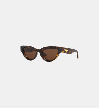 Lunettes de soleil Œil de chat BV1249S - Bottega Veneta - Écaille