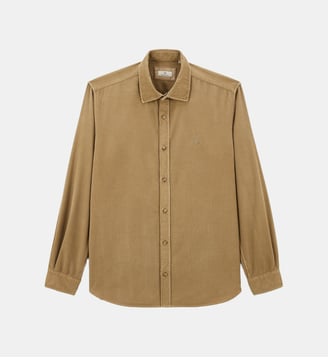 Chemise droite Charles en velours milleraies Serge Blanco