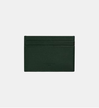 Porte cartes Martin en cuir lisse - Le Tanneur - Vert moyen