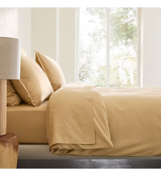 Housse de couette en satin de coton lavé 200 fils AM.PM