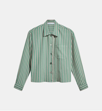 Chemise courte à rayures - LIANA - Gerard Darel - Vert